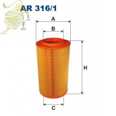AR316/1 FILTRON Фильтр воздушный (B2F070PR) AR11004